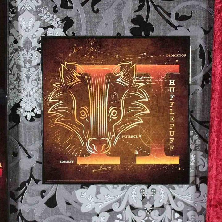Produktbild Nemesis Now Harry Potter - Haus Hufflepuff Crystal Clear Picture (32 x 32 cm)