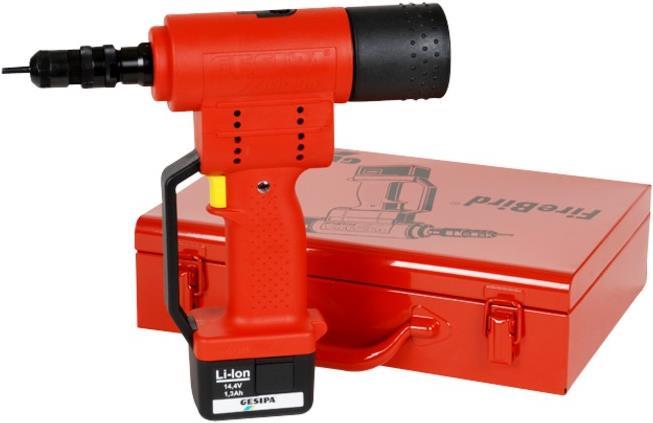 Actual product image Gesipa Fire Bird Blind Rivet Nut Setter with Charger + Case