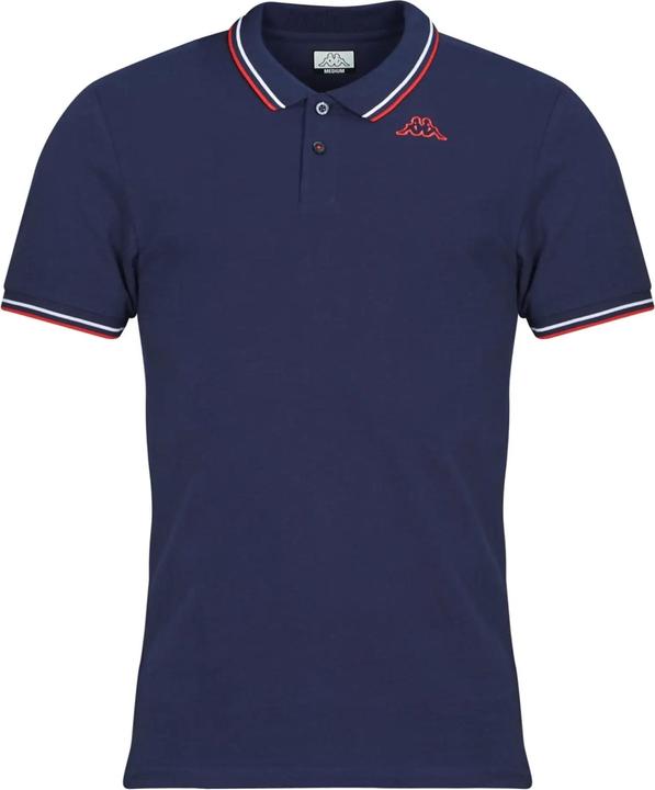 Navy Blue, White, Red