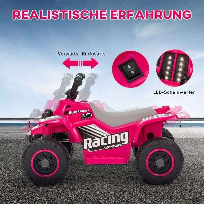 Produktbild Swisshandel24 Kinder Elektro-Quad Elektro Kinderquad mit Vorwärts-und Rückwärtsfunktion Rosa