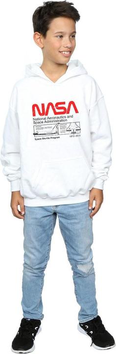 Actual product image Nasa Boys Space Shuttle Hoodie (116)