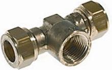 Actual product image VSH compression tee socket 22 mm X 1/2X22 mm (Press connection)
