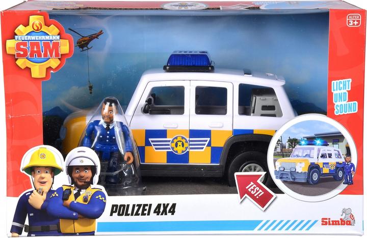 Immagine prodotto Simba Sam auto della polizia 4x4 con luce e suono Malcolm 19cm