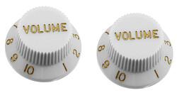 AllParts AP PK 0154-025 Manopole Strat Vol.(2) bianco (Parti di ricambio per strumenti)