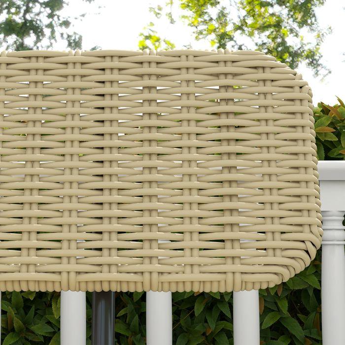 Produktbild Swisshandel24 Polyrattan Sitzbank 2-Sitzer Gartenbank Rattanbank ohne Armlehne, Balkonbank Gartenmöbel bis 250 kg