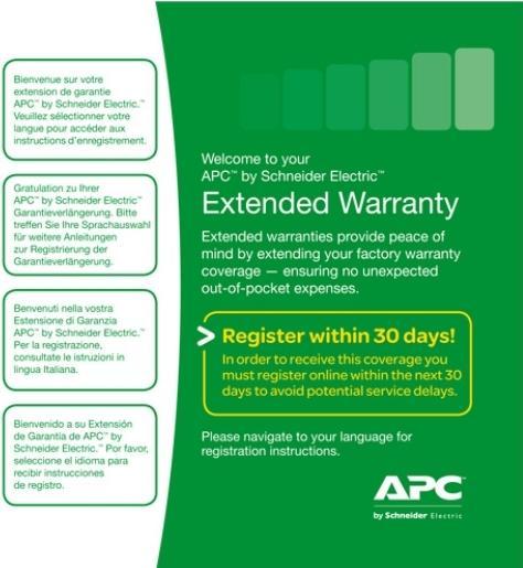 Produktbild APC Service-Pack 1 Year SD-04 Easy Ups SMV Level 4 Angabe SKU und Seriennummer erforderlich
