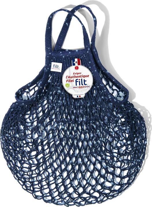 Produktbild Filt - Einkaufsnetz mit kurzen Henkel navy glitter