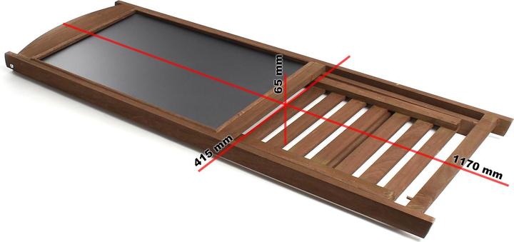 Produktbild Wiltec Toboli Kundenstopper 42x112cm Kreidetafel Holz Aufsteller Werbetafel Restaurant