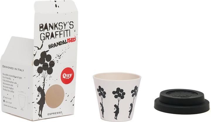 Immagine prodotto Quycup Tazza da caffè espresso FLYING BALLOONS GIRL (90 ml, 2 x)