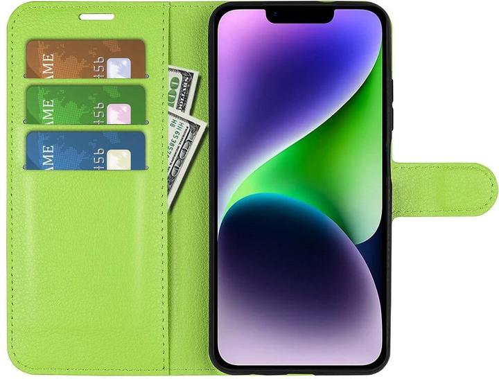 Produktbild Cover-Discount iPhone 15 - Leder Etui Hülle grün (Apple iPhone 15)