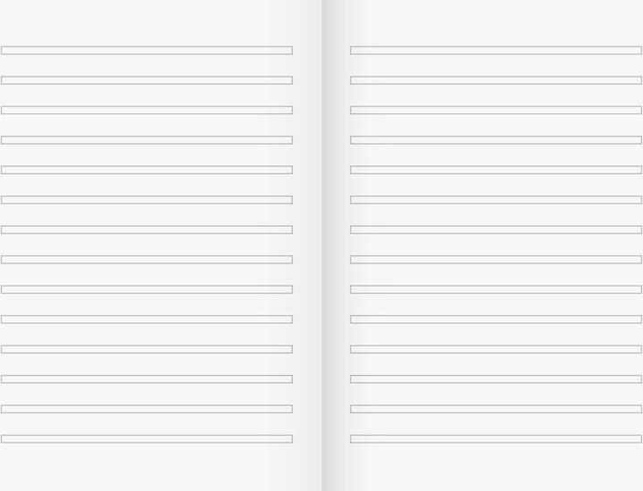 Nutritional values and ingredients Exercise book A5 16 sheets ruler size 3 (A5, Special ruling)