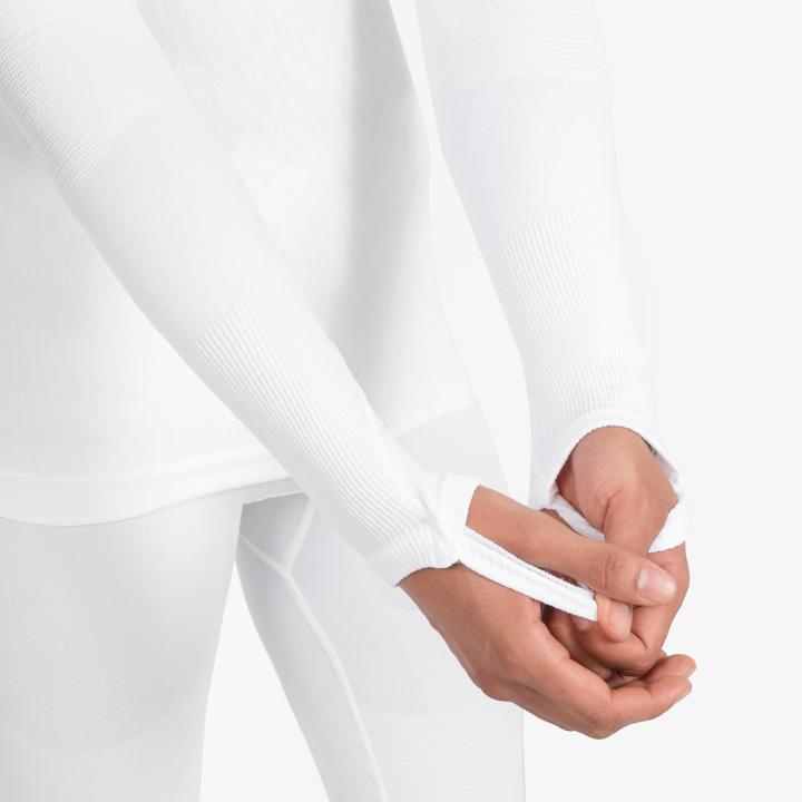 Actual product image Kipsta Women's/men's long-sleeved functional shirt - Keepdry white (L)