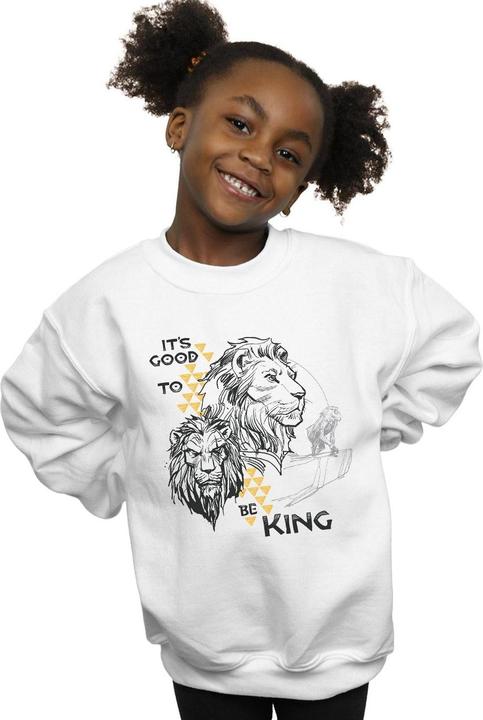 Actual product image Disney Girls The Lion King Movie It's Good To Be King Sweatshirt (152, 158)