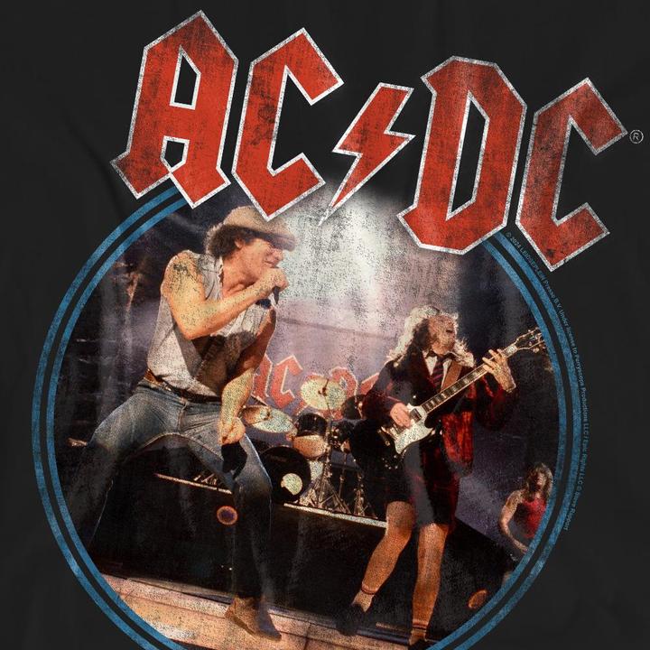 Actual product image AC/DC Unisex Adult Tour Logo T-Shirt (S)