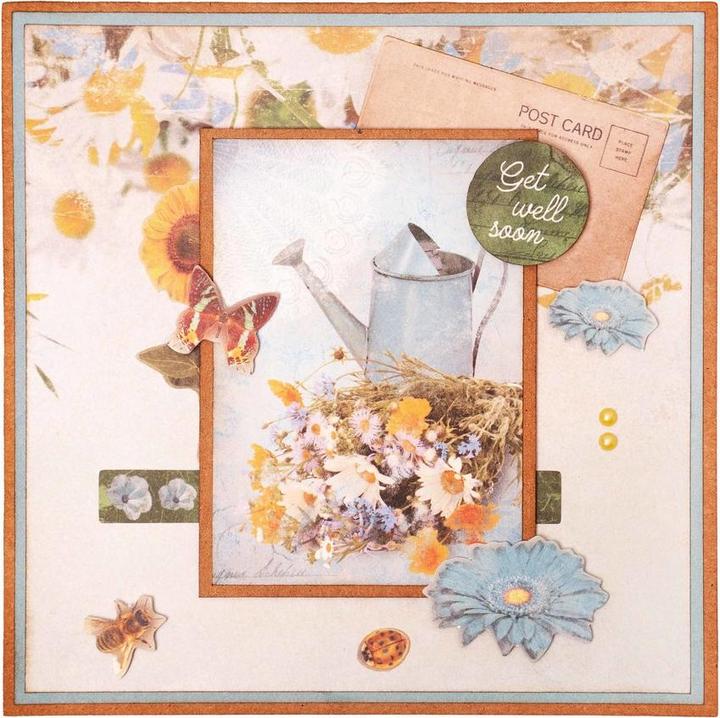 Image du produit art by marlene Bloc de papier DIY "Aged Wildflowers" 32 feuilles A4 Essentials