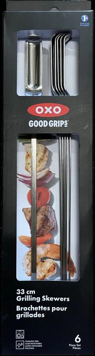 Immagine prodotto OXO Set di 6 spiedini da griglia in acciaio inossidabile Good Grips