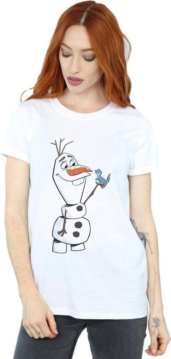 Immagine prodotto Disney Frozen 2 Olaf And Salamander Maglietta Ampia Donna (S)