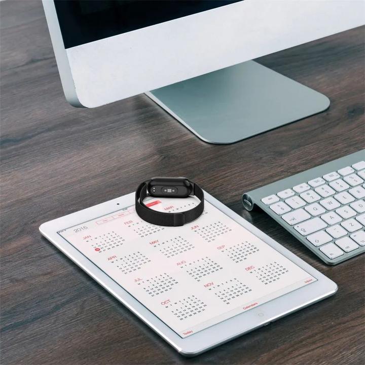 Produktbild Tech-Protect MilaneseBand strap for Xiaomi Smart Band 8 / 8 NFC - black (Edelstahl)