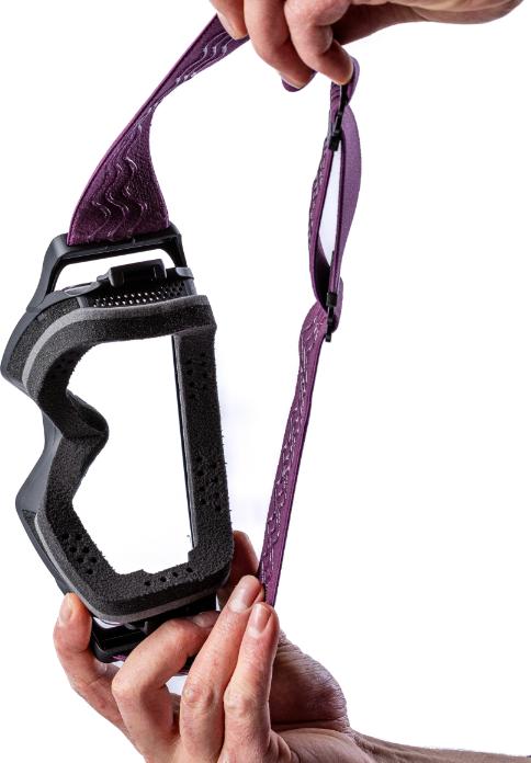 Image du produit Coast Optics Alta 2 Goggle schwarz, Band violett mit klarem Glas