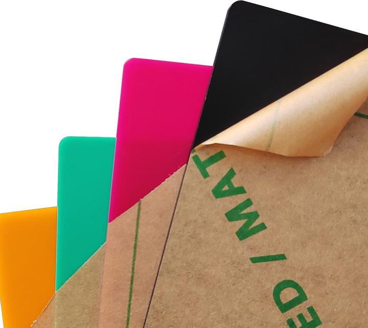 Actual product image Creality Falcon Series Frosted Colorful Acrylic Sheets 300 x 300 x 3mm - 10pcs