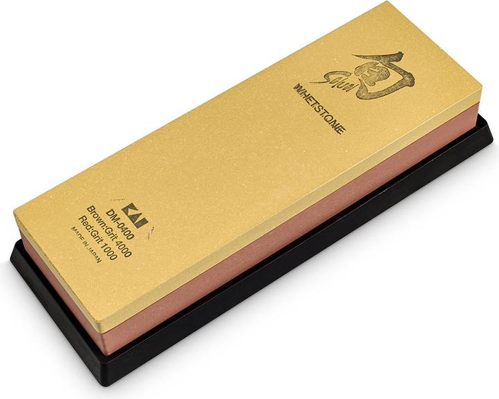 Actual product image Kai Shun combination sharpening stone