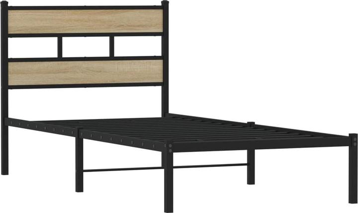 Actual product image VidaXL Metal bed Bed frame Bed Slatted frame Double bed without mattress 183x213cm (183 x 213 cm)