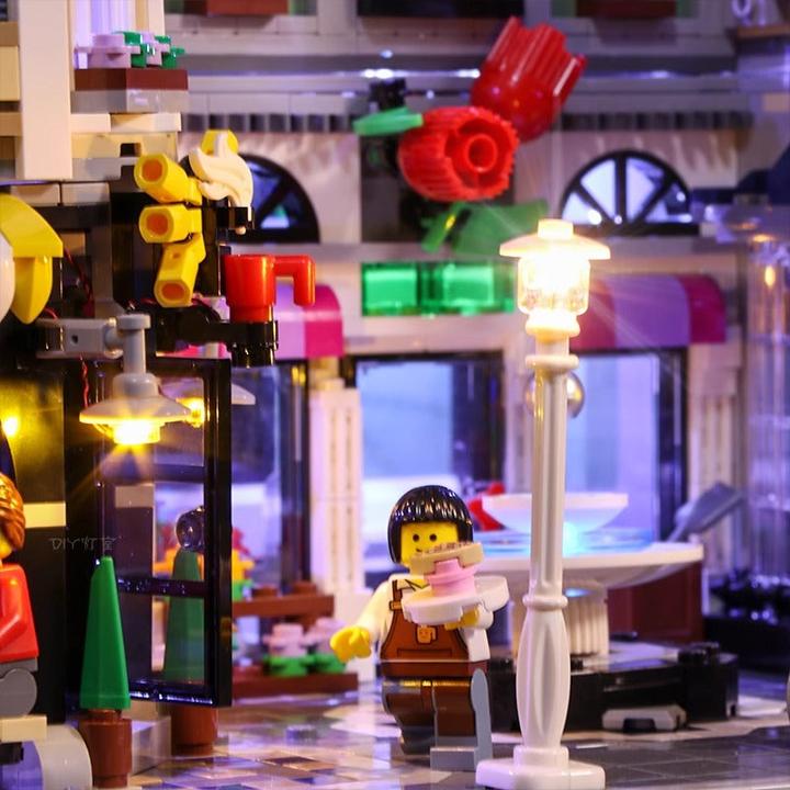 Actual product image BrickBling LED light set for LEGO - Creator Expert - City Life (10255) incl. remote control