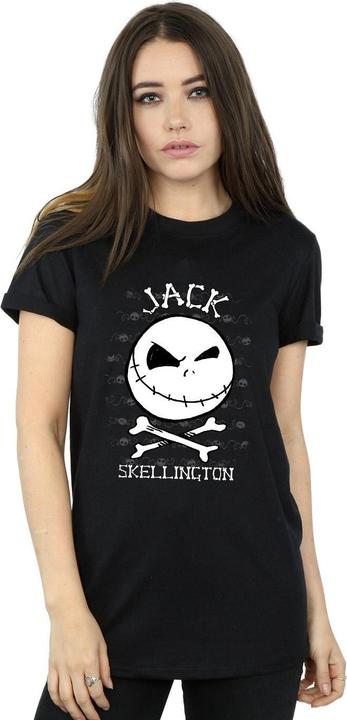 Immagine prodotto Disney Nightmare Before Christmas Jack Face Maglietta Ampia Donna (M)