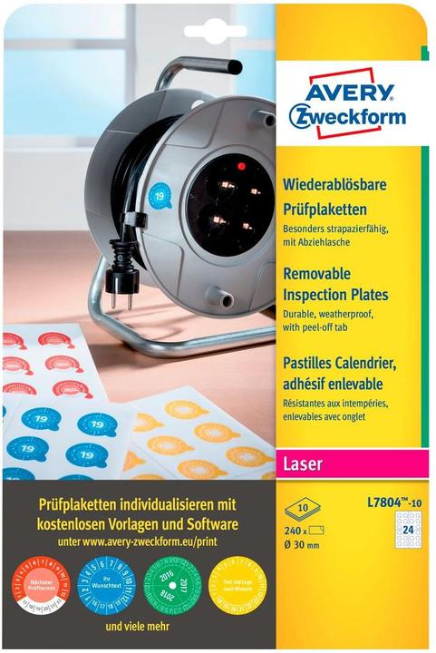 Immagine prodotto Avery Prüfplaketten