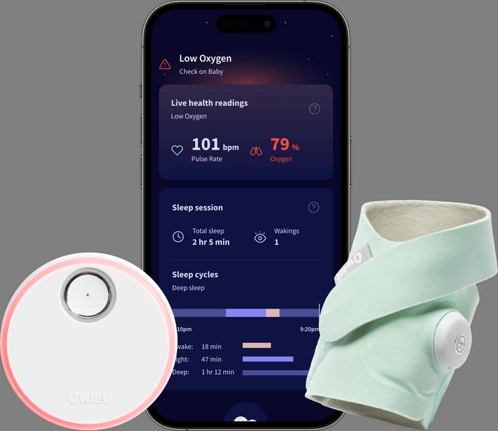 Actual product image Owlet Dream Sock (Baby Monitor Audio, 50 m)