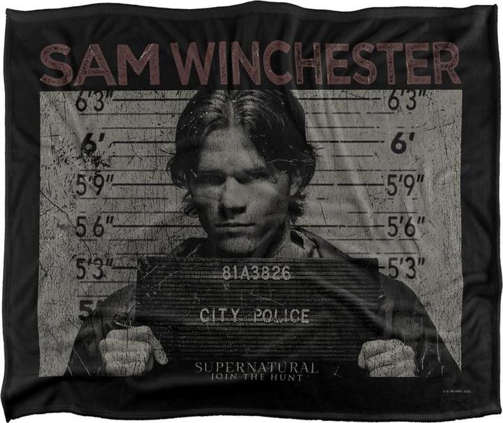 Immagine prodotto Supernatural Foto Segnaletica Sam Winchester Coperta (152 x 127 cm)