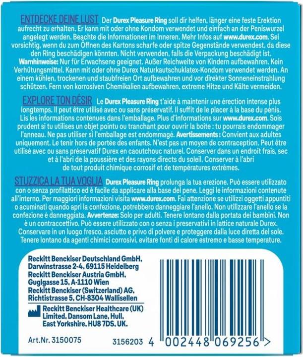 Produktbild Durex Pleasure (4 cm)
