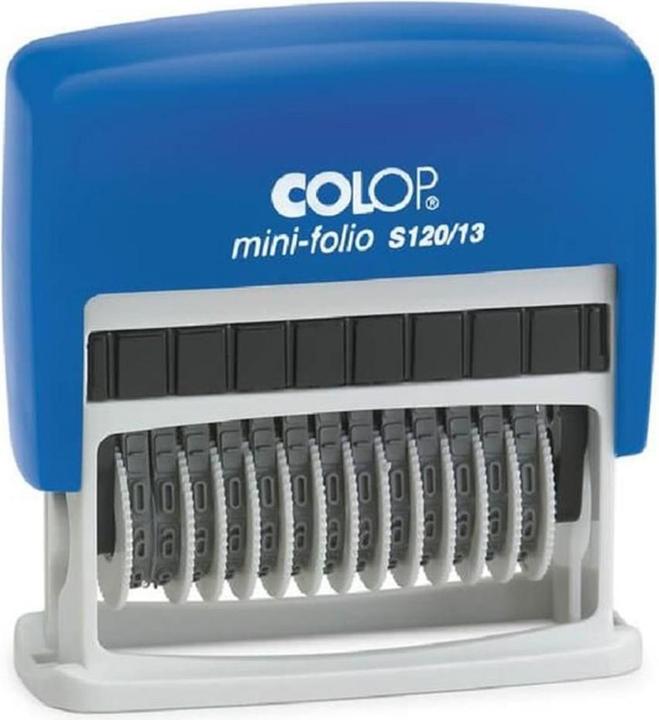 Actual product image Colop Stamp S120/13, 13 digit bands, black