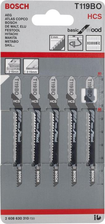 Image du produit Bosch Professional Zubehör T 119 BO Basic pour le bois