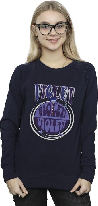 Actual product image Willy Wonka & the Chocolate Factory Womens/Ladies Violet Turning Violet Sweatshirt (M)