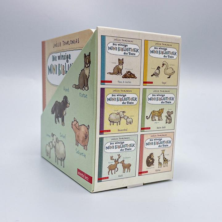 Produktbild Die winzige Mini-Bibliothek der Tiere - 6 Mini-Pappbilderbücher im Schuber (Die grosse (Deutsch)