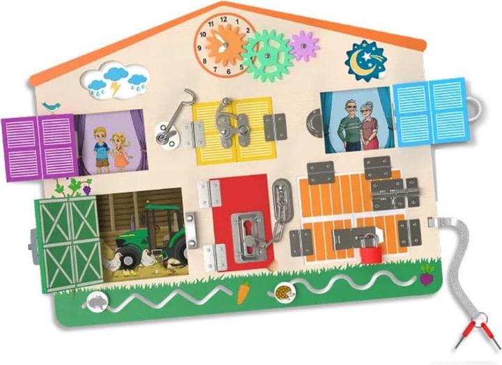 Produktbild Activity Board Busyboard Spielbrett Haus für Kinder