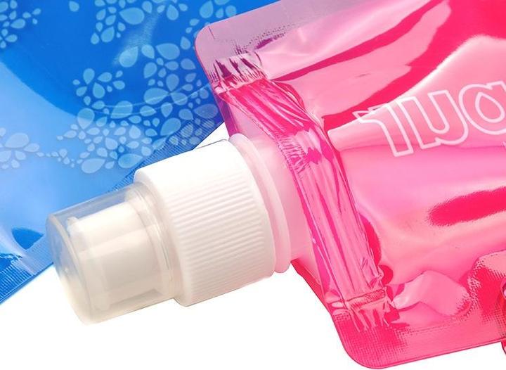 Image du produit Stride Trinkblase Tragbarer Wasserbeutel Faltbare Festival Trinkflasche mit Karabiner - Div. Farben 480ml (0.48 l)