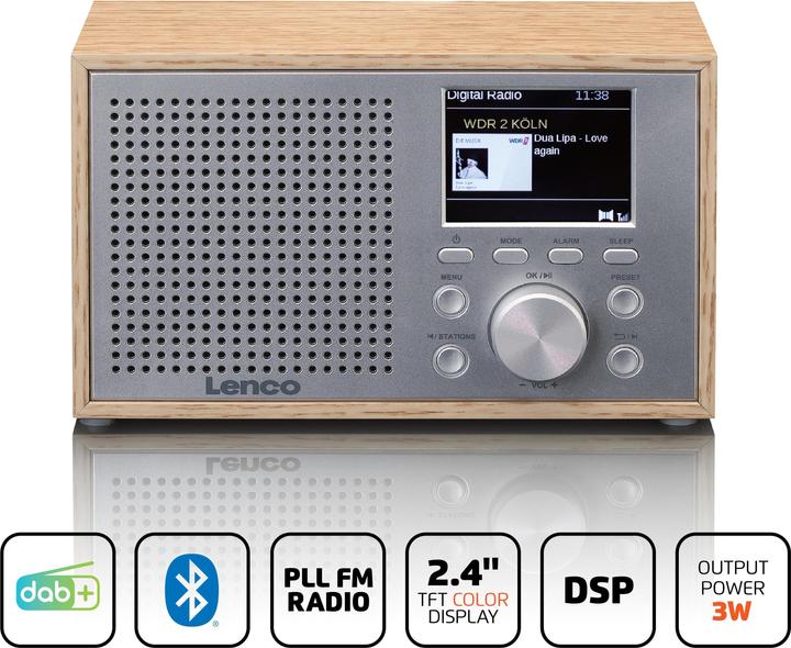 Produktbild Lenco DAR-017WH (WD) (DAB+, FM, Bluetooth)
