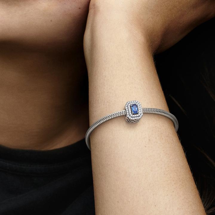 Actual product image Pandora Charm Sparkling Blue Stone (Silver 925, Zirconia)