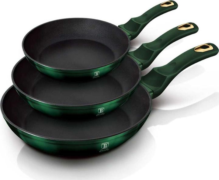 Produktbild BerlingerHaus 3 Titanien Fryer Bh-6168 Emerald (Kochtopf, Aluminium)