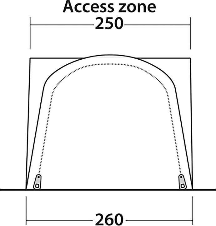 Actual product image Outwell Newburg 160 Air (Awning, 16.50 kg, 1 person)