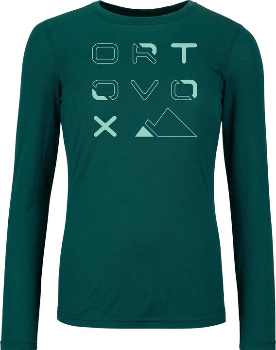 Actual product image Ortovox Women's 185 Merino Brand Outline L/S (S)