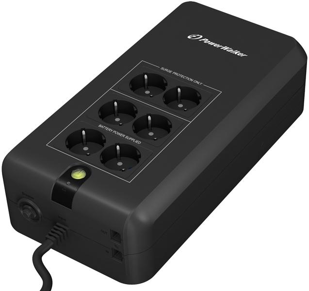Produktbild Powerwalker VFD 800 APFC 800VA / 420W Offline USV Active Power Factor Correction Wandmontage (800 VA, 420 W, Standby USV)