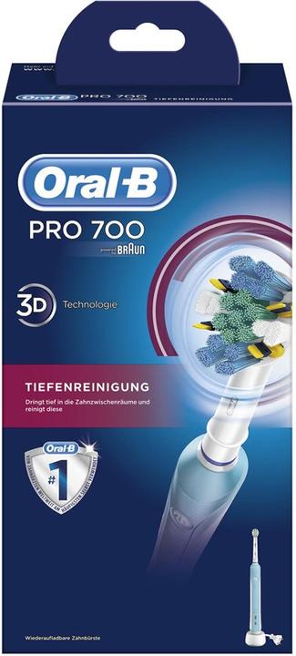 Actual product image Oral-B Pro 700 SensiClean (Oscillating toothbrush)