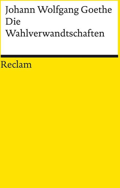 Produktbild Die Wahlverwandtschaften (Deutsch, Johann Wolfgang Goethe, 2021)