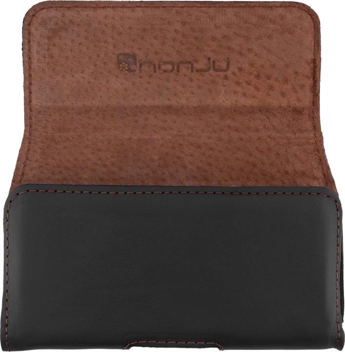 Actual product image Honju horizon smooth leather belt pouch| Apple iPhone 13/12/11 Pro Max & XS| black|