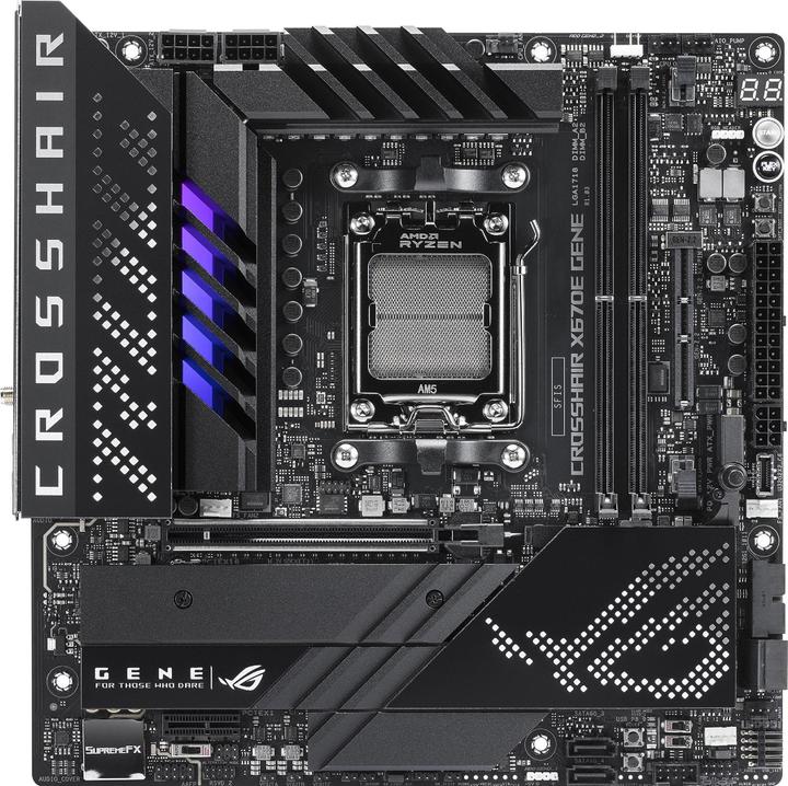 Actual product image ASUS ROG Crosshair X670E Gene (AM5, AMD X670E, mATX)