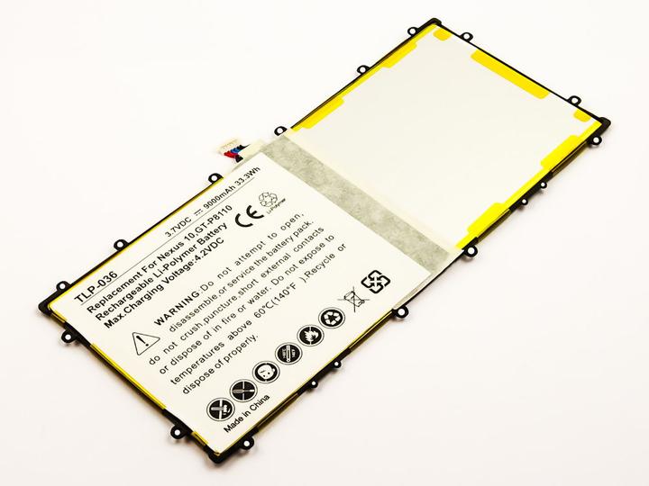 Actual product image AGI 59169 - Battery/Battery - Google - Nexus 10 - White - Lithium Polymer (LiPo) - 9000