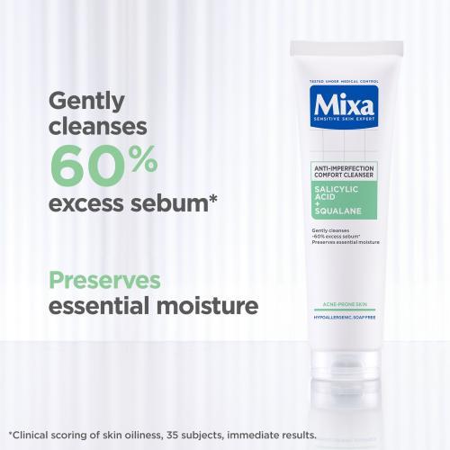 Image du produit Mixa Nettoyant confort anti-imperfection 150 ml (Chiffons de nettoyage, 150 ml)